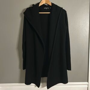 Vince Black Hooded Cardigan